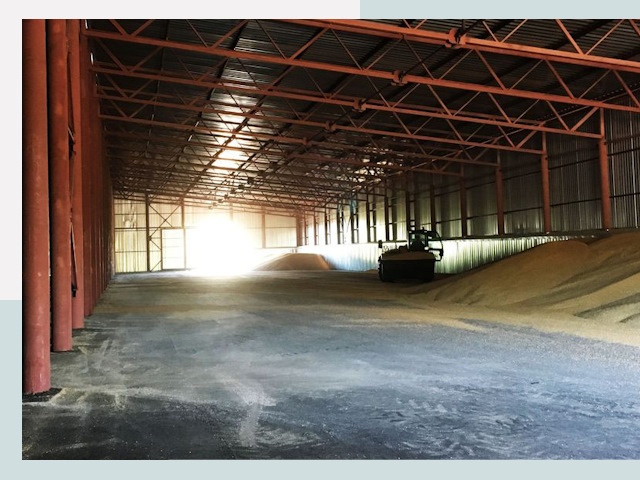 Строительство зернохранилищ в Усолье-Сибирском