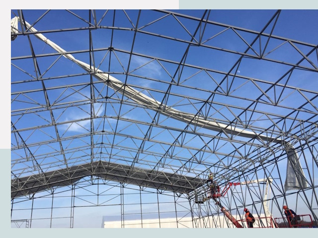 Шатровые ангары от 619 руб. в Усолье-Сибирском и Иркутской области