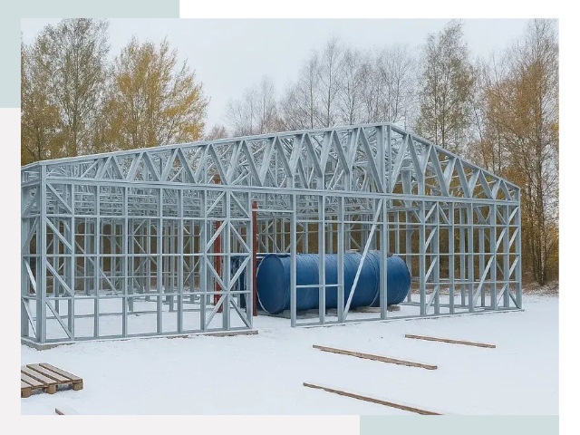 Металлические ангары в Усолье-Сибирском