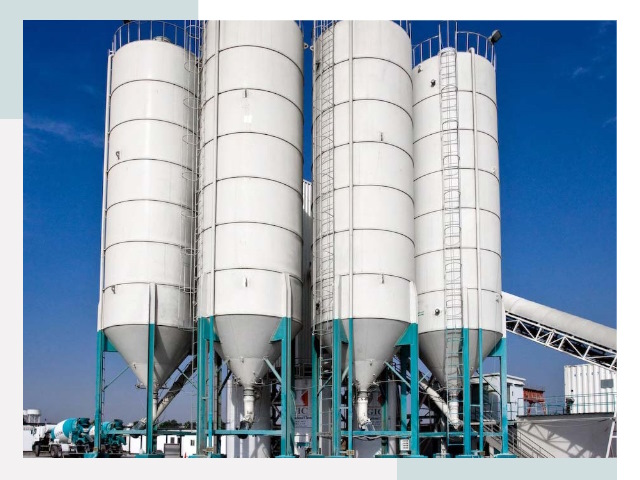 Строительство цементных силосов в Усолье-Сибирском