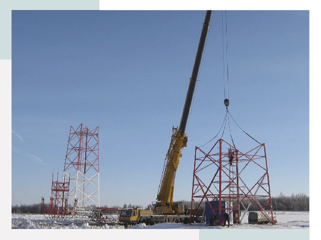 Монтаж вышек связи в Усолье-Сибирском