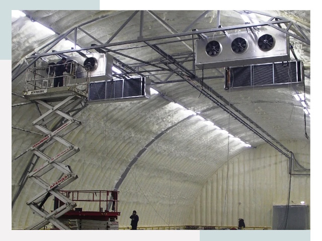 Оснащение ангаров в Усолье-Сибирском