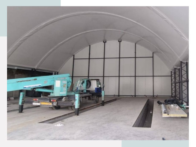 Внутреннее оснащение ангаров в Усолье-Сибирском