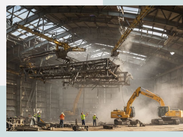 Демонтаж ангаров в Усолье-Сибирском от 619 руб. за м²