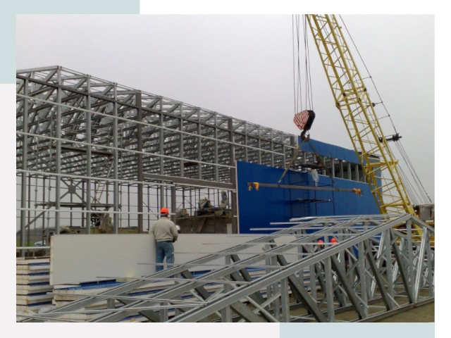 Монтаж ангаров в Усолье-Сибирском