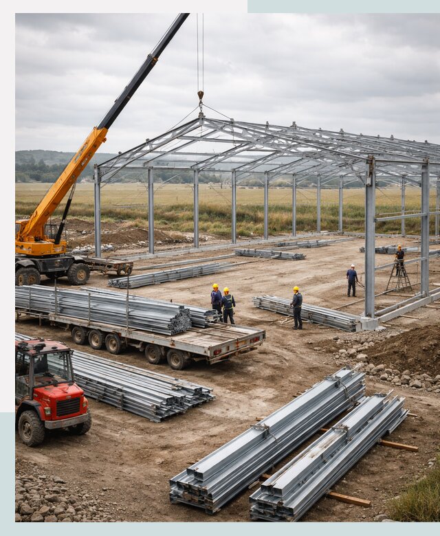 Строительство ангаров для сельхозтехники в Усолье-Сибирском под ключ