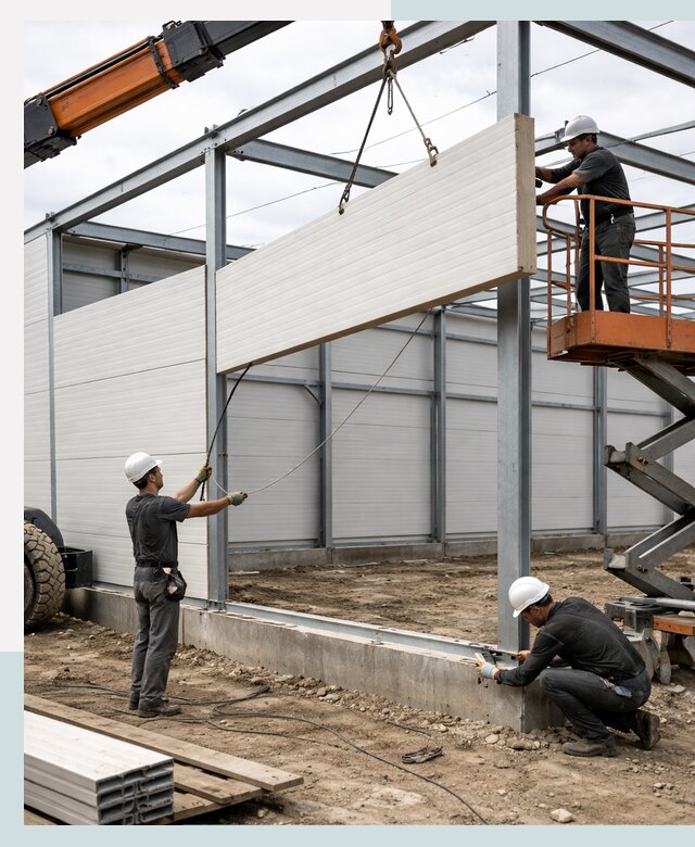 Строительство складов из сэндвич панелей в Усолье-Сибирском под ключ