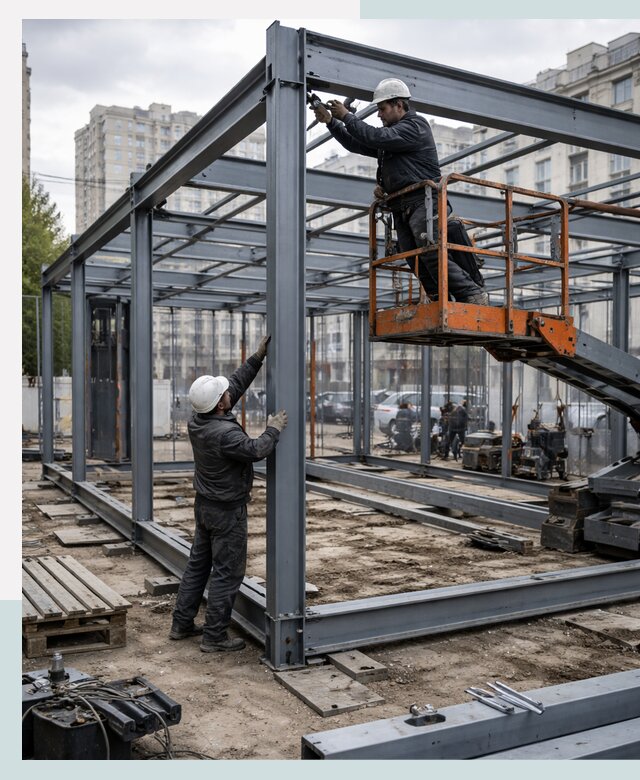 Строительство и монтаж торговых павильонов под ключ в Усолье-Сибирском