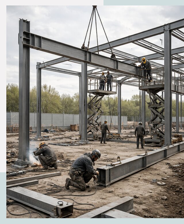 Строительство выставочных павильонов из металлоконструкций в Усолье-Сибирском